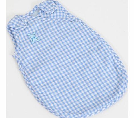  Blue Gingham Sleep Sac for Dolls 12-14 inch[30-35 cm ] such as ,My First Baby Annabell, My Little Baby Born,Gotz Little Muffin ,Corolle Baby Calin ,Petit DouDou Baby Doll